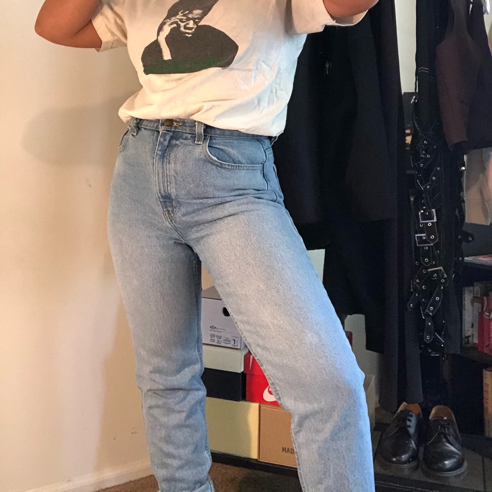 AMERICAN APPAREL high waisted jeans